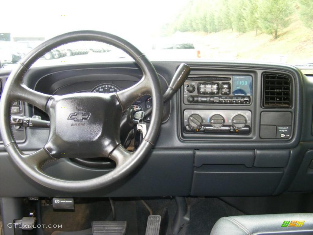 2001 Silverado 1500 LS Extended Cab 4x4 - Light Pewter Metallic / Graphite photo #16
