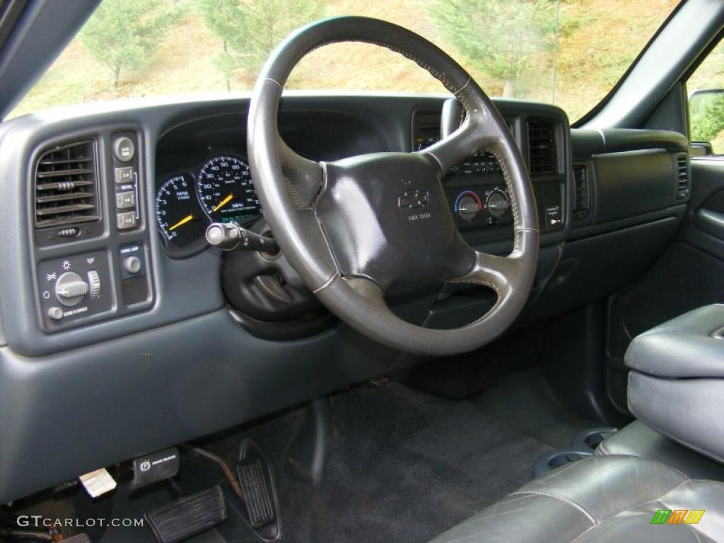 2001 Silverado 1500 LS Extended Cab 4x4 - Light Pewter Metallic / Graphite photo #17