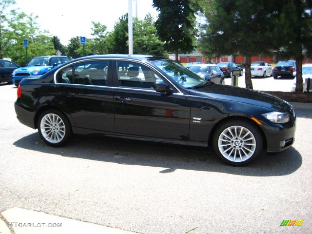 2010 3 Series 335i xDrive Sedan - Black Sapphire Metallic / Black Dakota Leather photo #6