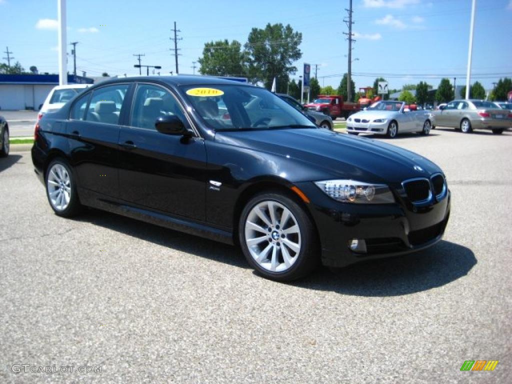 2010 3 Series 328i xDrive Sedan - Black Sapphire Metallic / Oyster/Black Dakota Leather photo #7