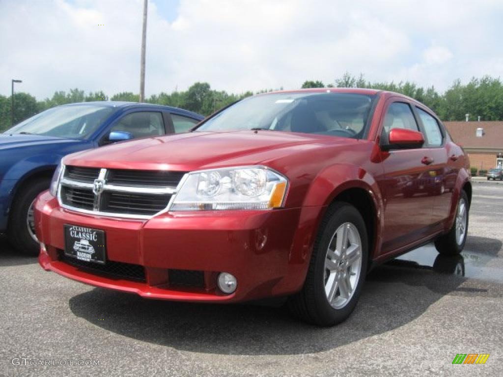 Inferno Red Crystal Pearl Dodge Avenger