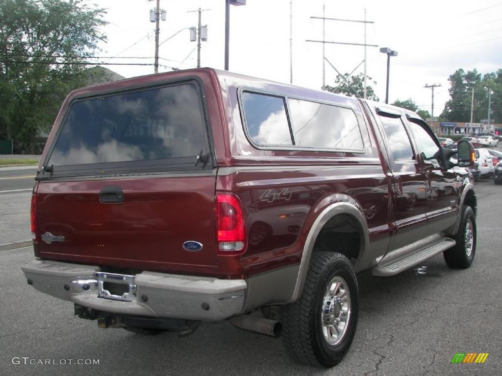 2006 F350 Super Duty King Ranch Crew Cab 4x4 - Dark Copper Metallic / Castano Brown Leather photo #3