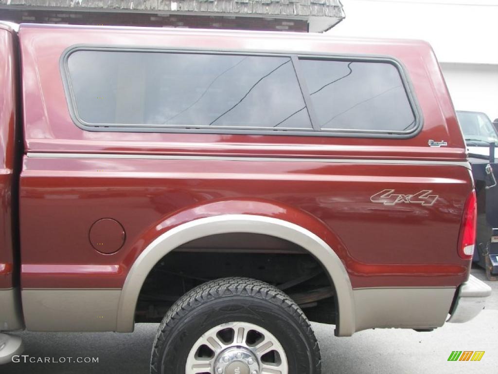 2006 F350 Super Duty King Ranch Crew Cab 4x4 - Dark Copper Metallic / Castano Brown Leather photo #26