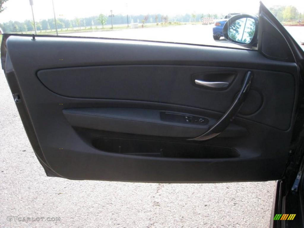 2008 1 Series 128i Coupe - Jet Black / Black photo #25