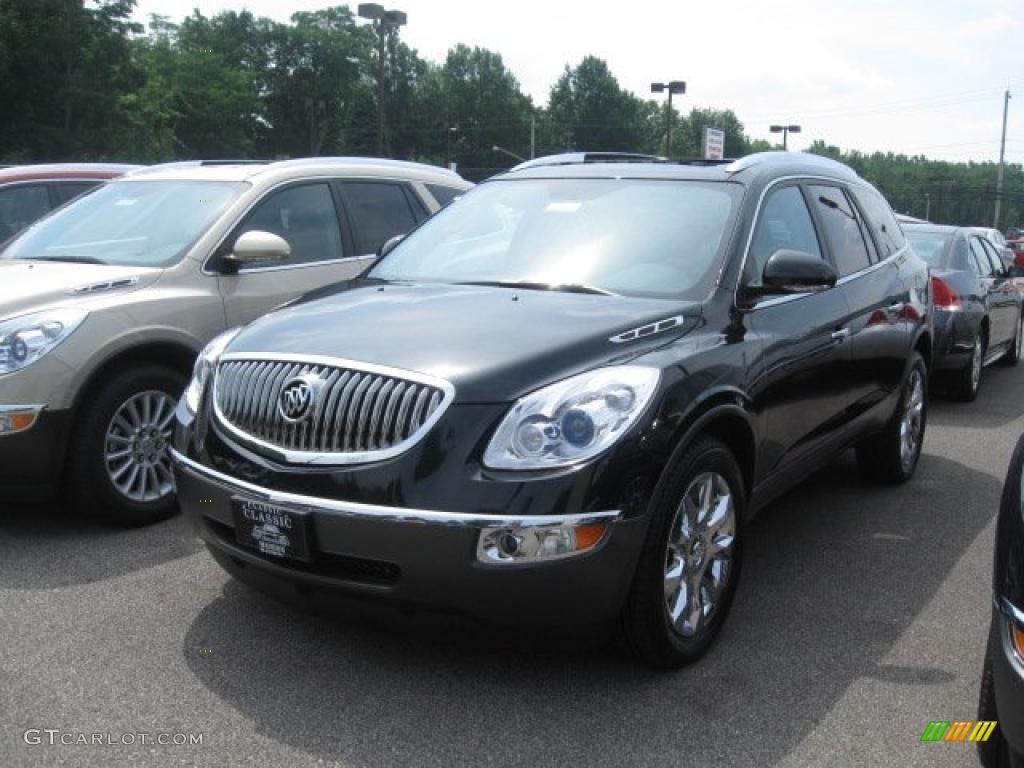 2011 Enclave CXL AWD - Carbon Black Metallic / Ebony/Ebony photo #1