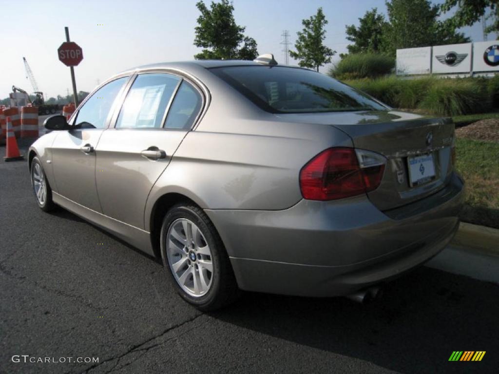 2007 3 Series 328xi Sedan - Platinum Bronze Metallic / Beige photo #4