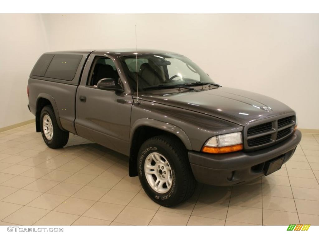 2003 Dakota Regular Cab - Graphite Metallic / Dark Slate Gray photo #1