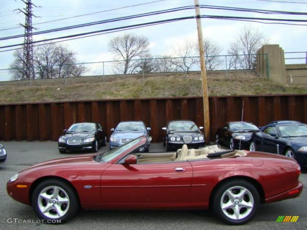 2000 XK XK8 Convertible - Carnival Red / Ivory photo #3