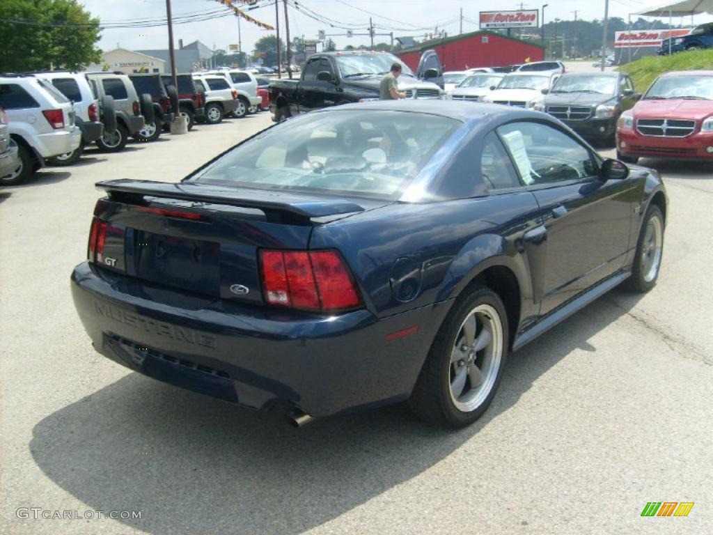 2001 Mustang GT Coupe - True Blue Metallic / Medium Graphite photo #5