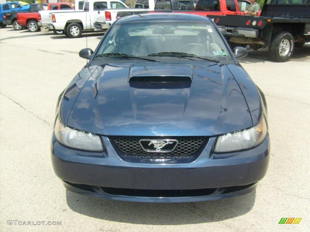 2001 Mustang GT Coupe - True Blue Metallic / Medium Graphite photo #8