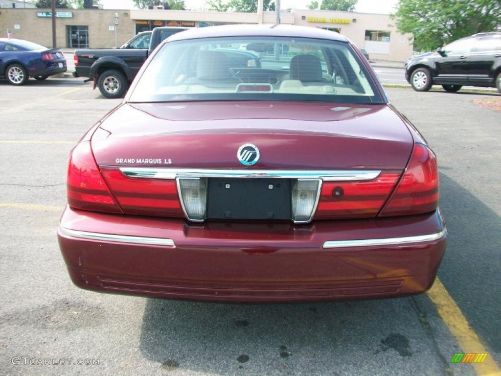 2004 Grand Marquis LS - Dark Toreador Red Metallic / Medium Parchment photo #16