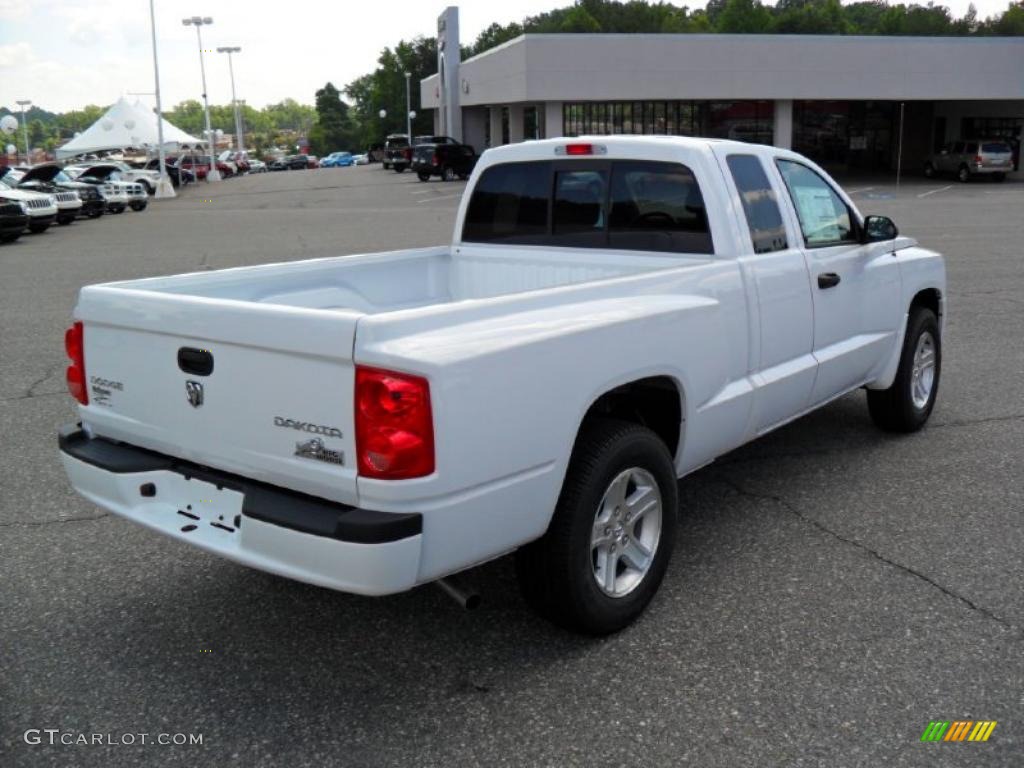 2010 Dakota Big Horn Extended Cab - Stone White / Dark Slate Gray/Medium Slate Gray photo #5