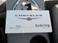 Marathon Blue Pearl - Sebring LX Convertible Photo No. 12