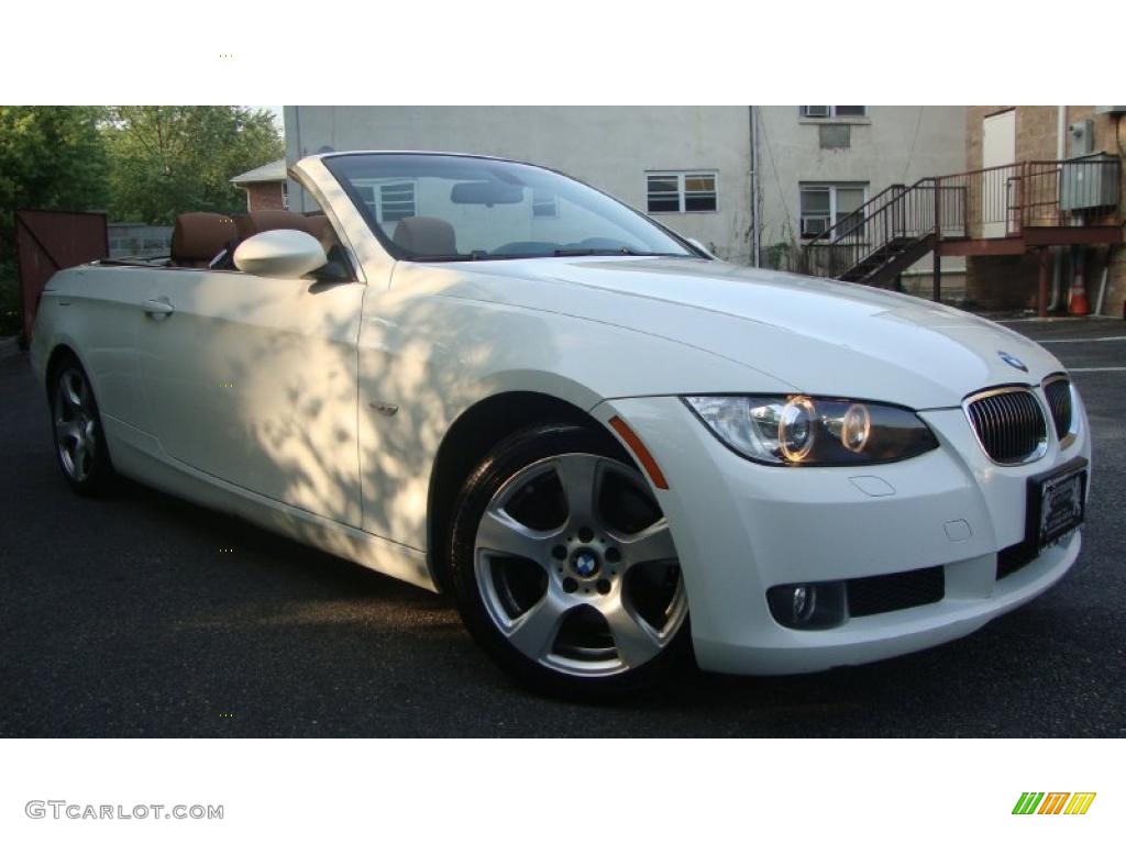2007 3 Series 328i Convertible - Alpine White / Saddle Brown/Black photo #2