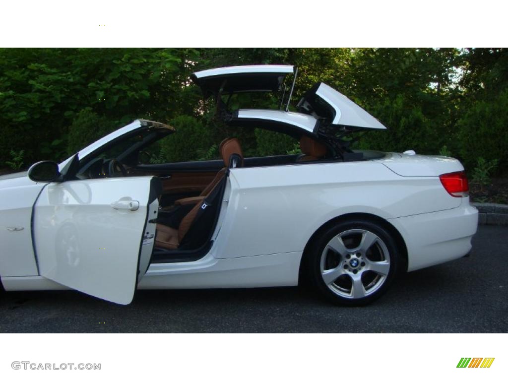 2007 3 Series 328i Convertible - Alpine White / Saddle Brown/Black photo #16