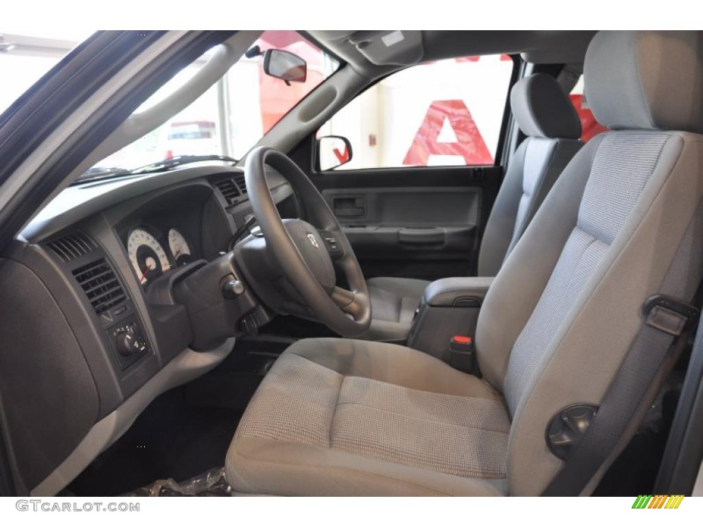 2010 Dakota SLT Extended Cab - Bright Silver Metallic / Dark Slate Gray/Medium Slate Gray photo #7