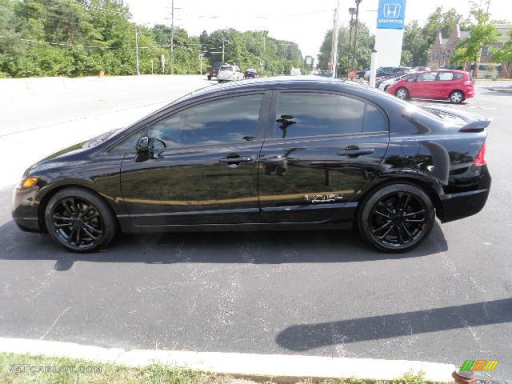 2007 Nighthawk Black Pearl Honda Civic Si Sedan 32966475 Photo 22