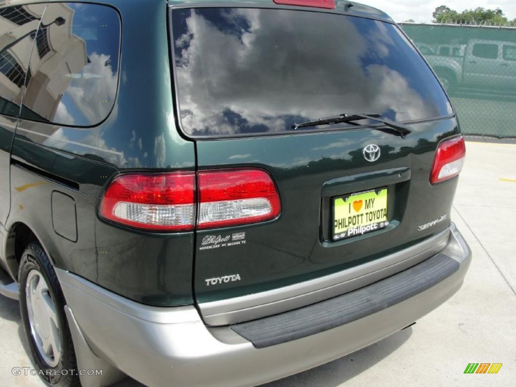 2002 Sienna XLE - Woodland Pearl / Gray photo #21