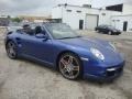 2008 Cobalt Blue Metallic Porsche 911 Turbo Cabriolet  photo #6