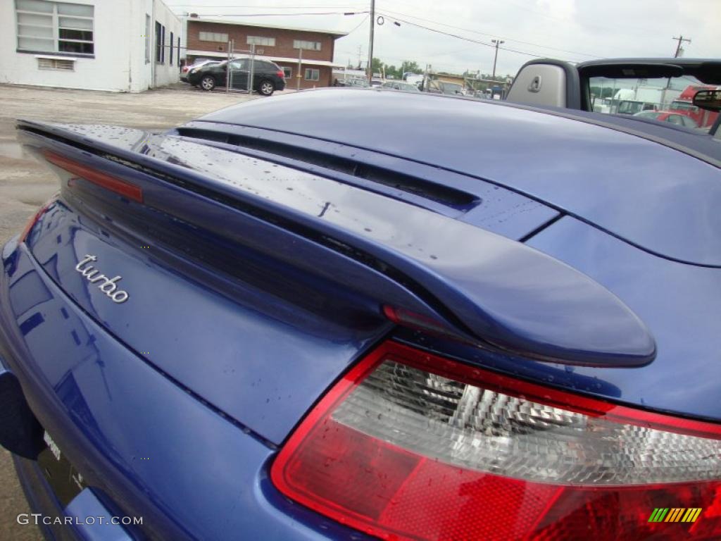 2008 911 Turbo Cabriolet - Cobalt Blue Metallic / Sea Blue photo #25