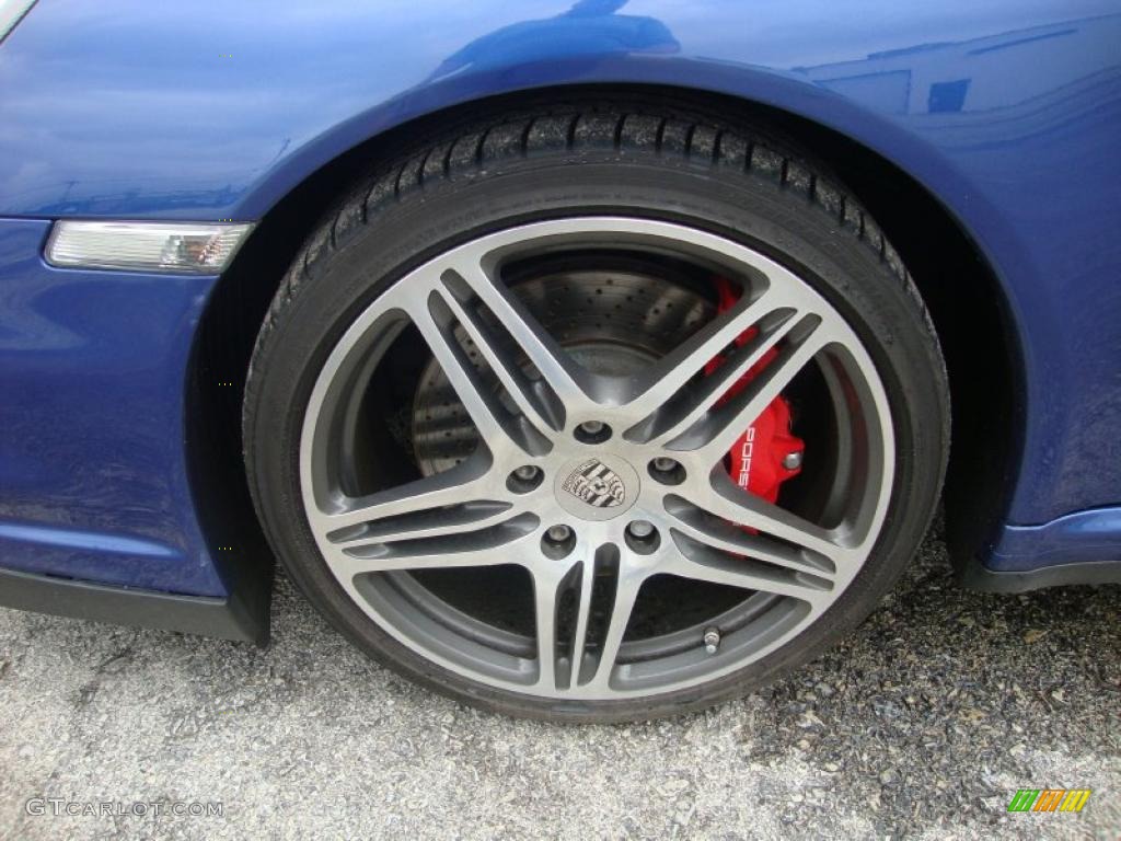 2008 911 Turbo Cabriolet - Cobalt Blue Metallic / Sea Blue photo #29