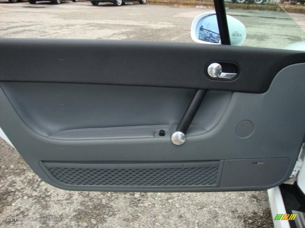 2002 TT 1.8T Roadster - Brilliant White / Aviator Grey photo #14