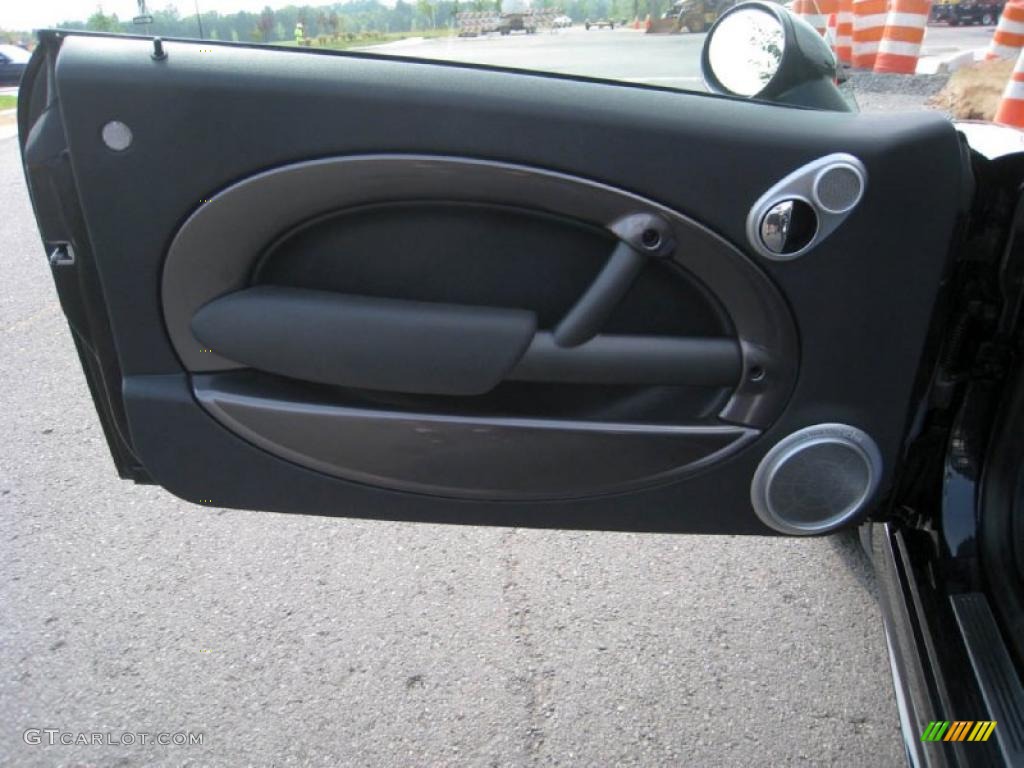 2008 Cooper S Convertible Sidewalk Edition - Astro Black Metallic / Lounge Carbon Black photo #27