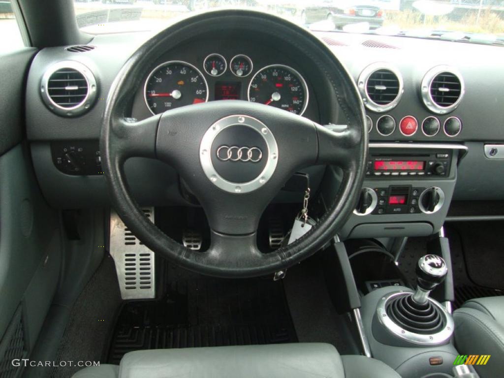 2002 TT 1.8T Roadster - Brilliant White / Aviator Grey photo #38