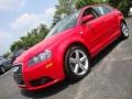 Brilliant Red 2007 Audi A3 3.2 quattro