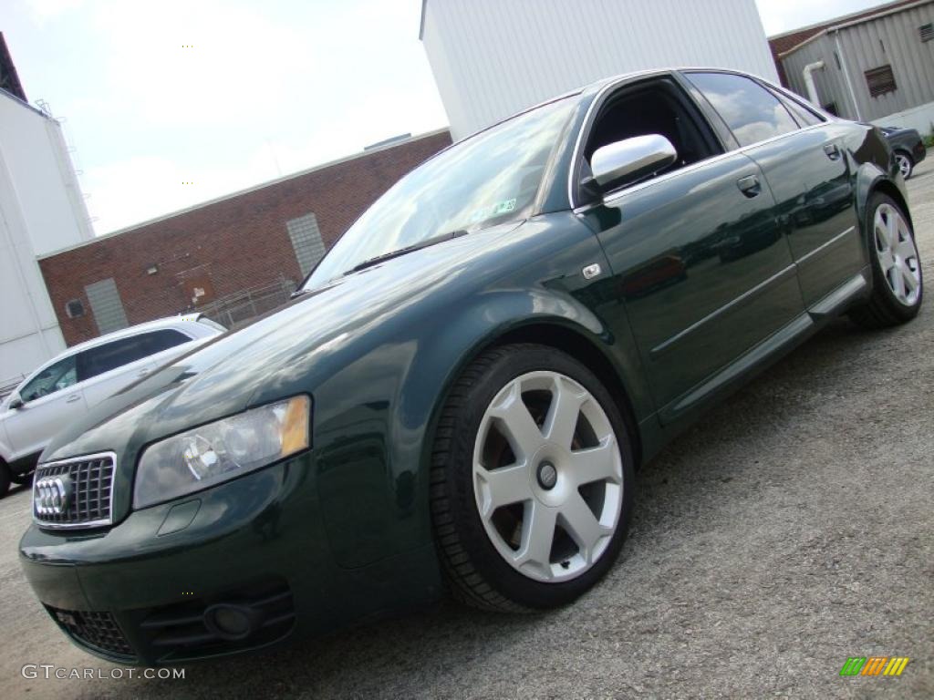 2005 S4 4.2 quattro Sedan - Goodwood Green Pearl Effect / Ebony photo #1