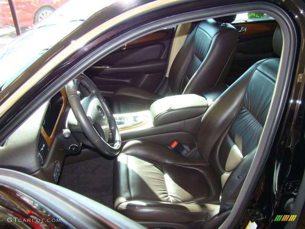 2006 XJ Super V8 Portfolio - Black Cherry / Conker Brown photo #11