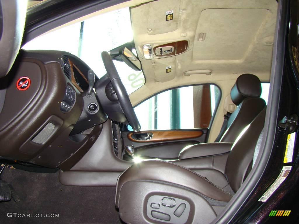 2006 XJ Super V8 Portfolio - Black Cherry / Conker Brown photo #12