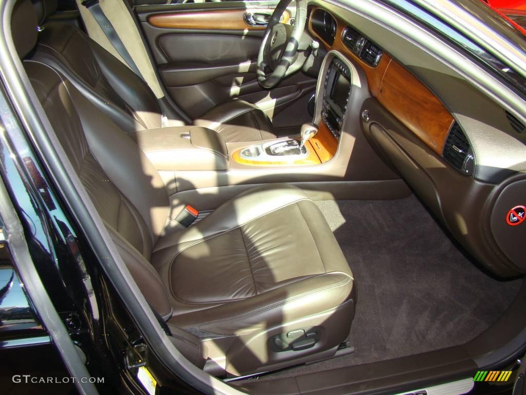 2006 XJ Super V8 Portfolio - Black Cherry / Conker Brown photo #21
