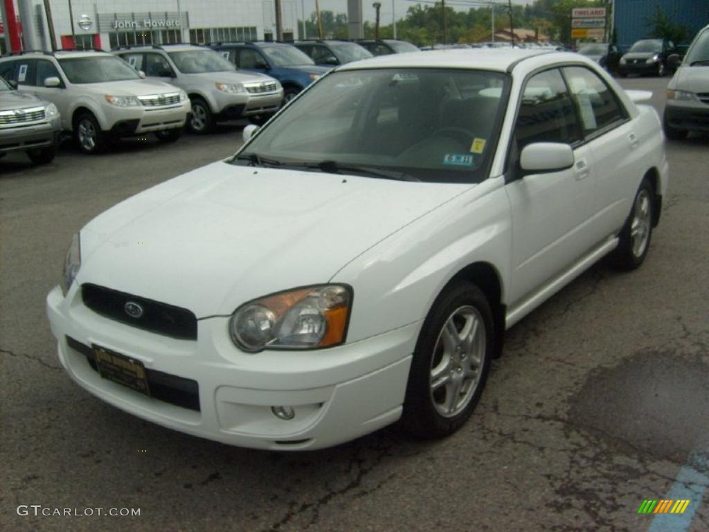 2004 Impreza 2.5 RS Sedan - Aspen White / Dark Gray photo #3