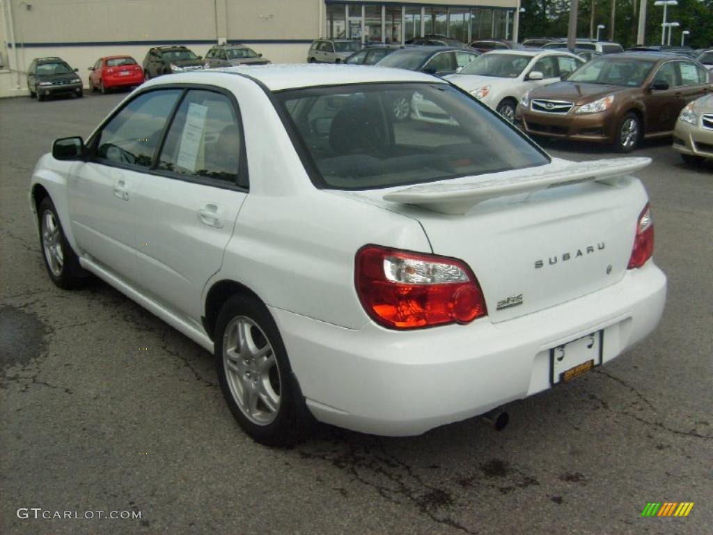 2004 Impreza 2.5 RS Sedan - Aspen White / Dark Gray photo #5
