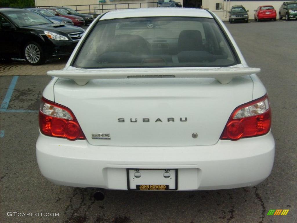 2004 Impreza 2.5 RS Sedan - Aspen White / Dark Gray photo #6