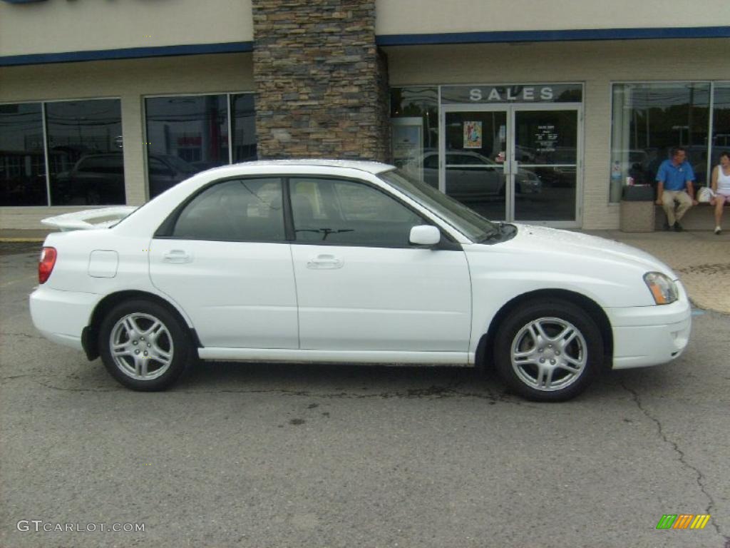 2004 Impreza 2.5 RS Sedan - Aspen White / Dark Gray photo #8