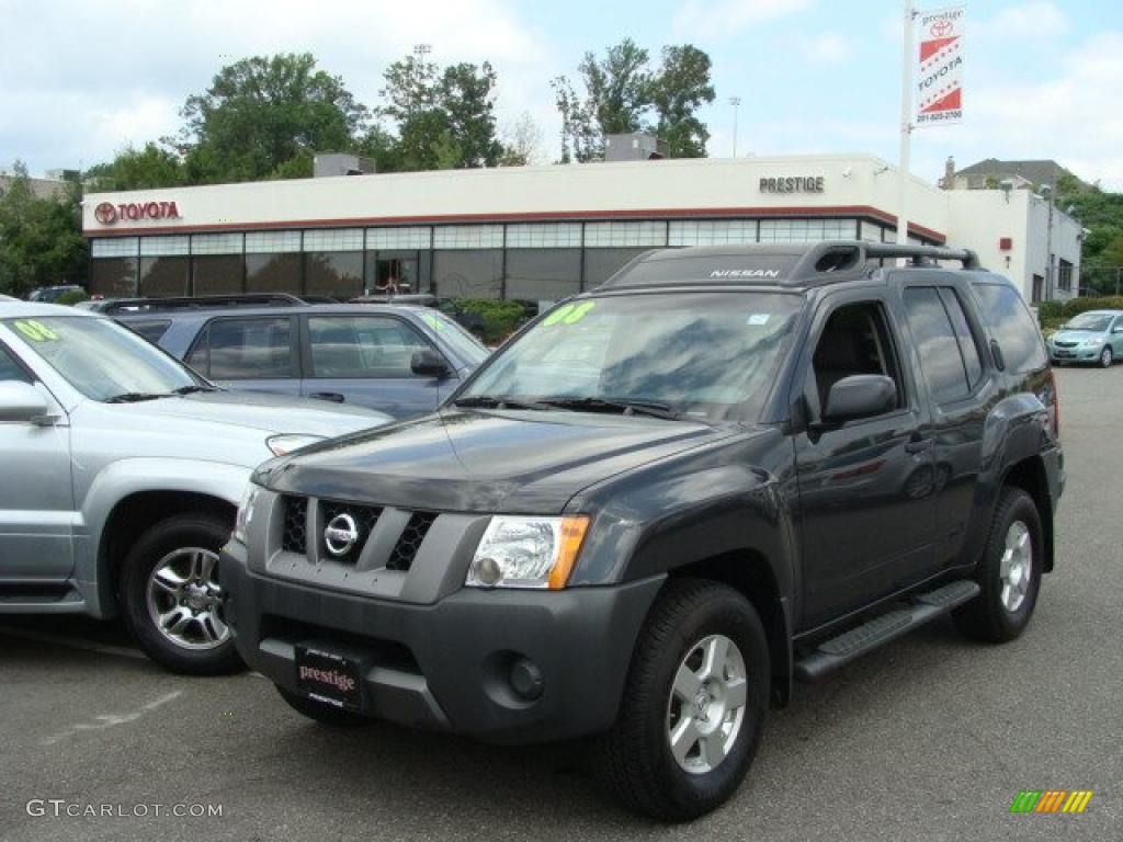 2007 Xterra X 4x4 - Night Armor Black Metallic / Steel/Graphite photo #1