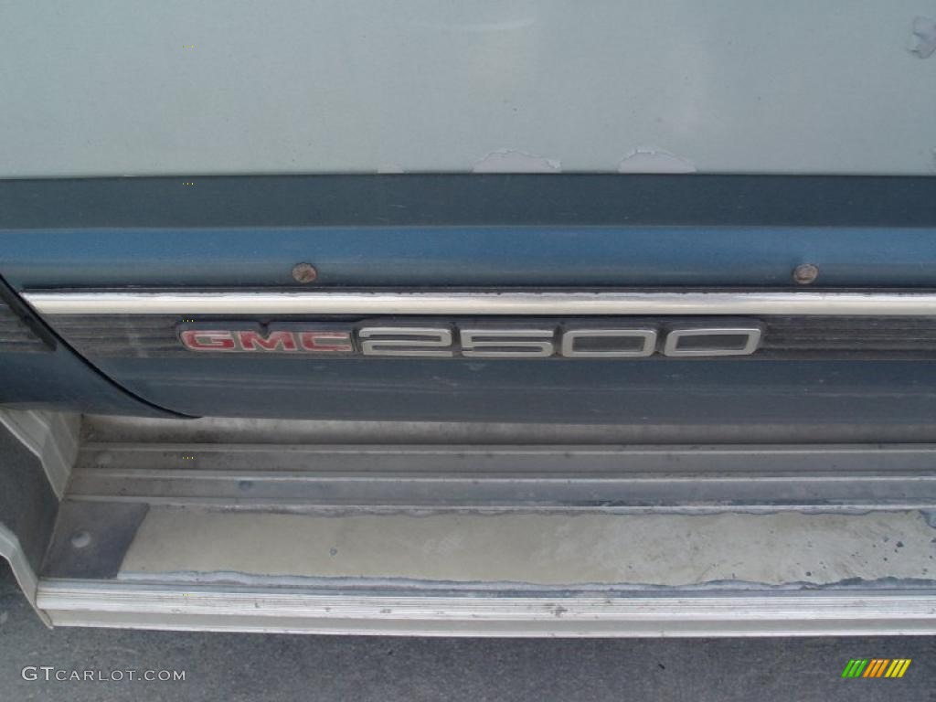 1992 Sierra 2500 SLX Regular Cab - Smoke Blue Metallic / Dark Blue photo #8