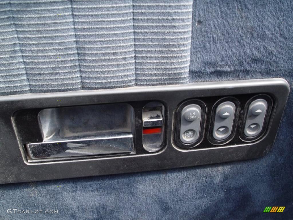 1992 Sierra 2500 SLX Regular Cab - Smoke Blue Metallic / Dark Blue photo #10