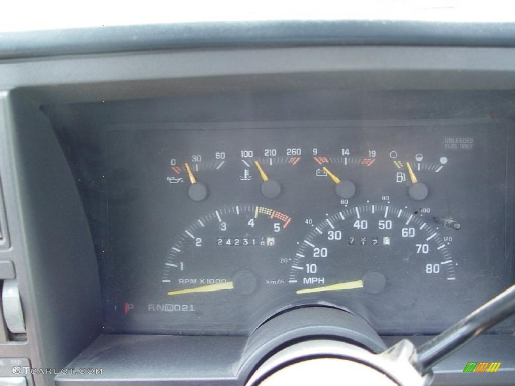 1992 Sierra 2500 SLX Regular Cab - Smoke Blue Metallic / Dark Blue photo #11