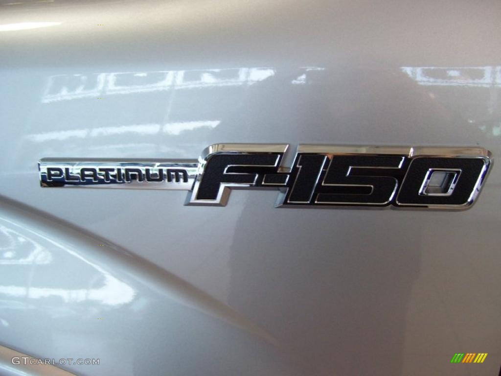 2010 F150 Platinum SuperCrew 4x4 - Ingot Silver Metallic / Sienna Brown Leather/Black photo #18