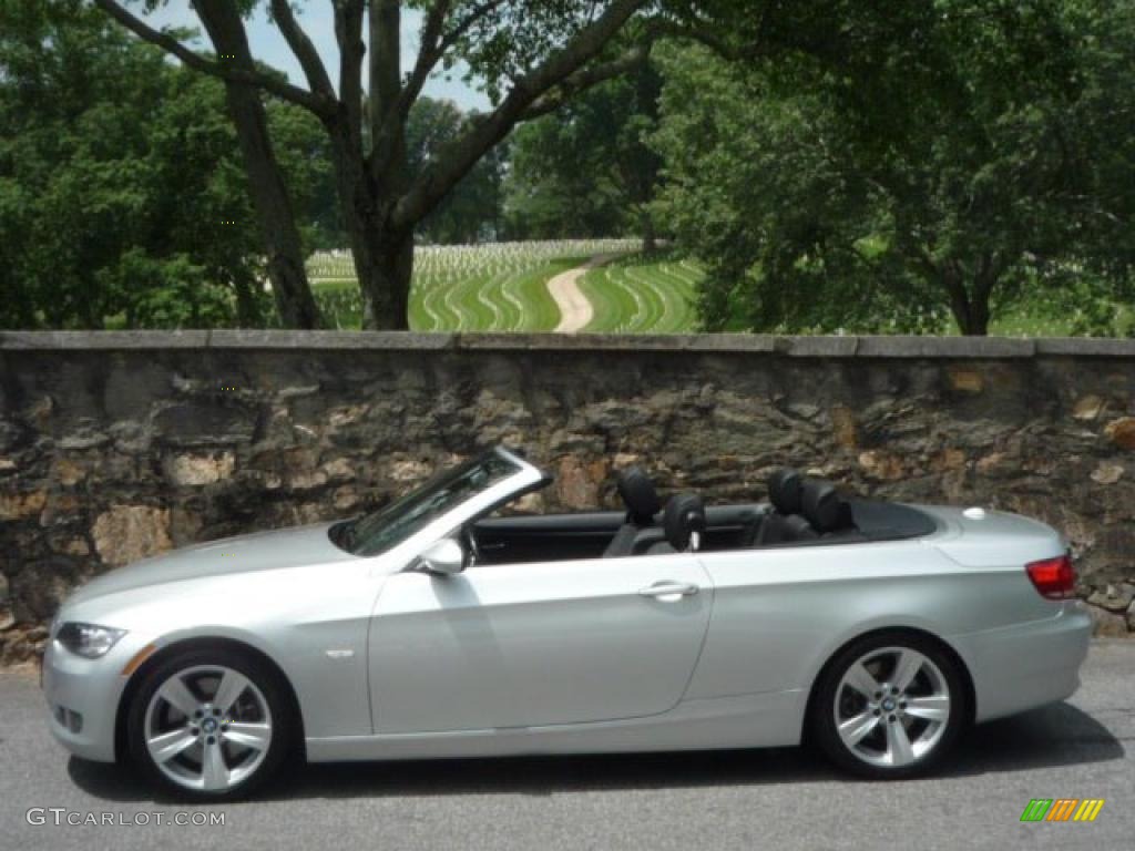 2007 3 Series 335i Convertible - Titanium Silver Metallic / Black photo #5