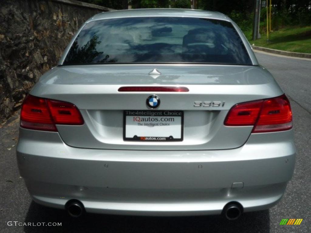 2007 3 Series 335i Convertible - Titanium Silver Metallic / Black photo #6