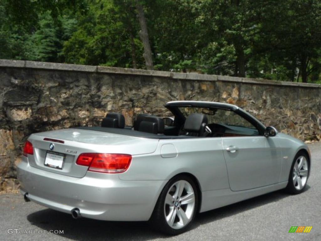 2007 3 Series 335i Convertible - Titanium Silver Metallic / Black photo #11