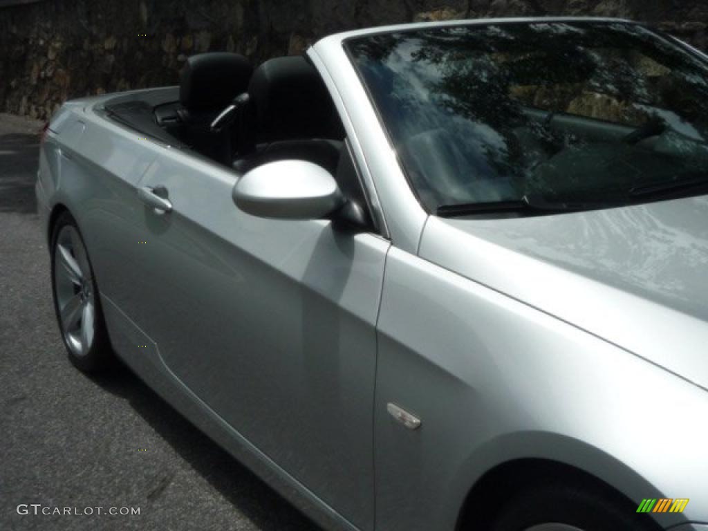 2007 3 Series 335i Convertible - Titanium Silver Metallic / Black photo #14
