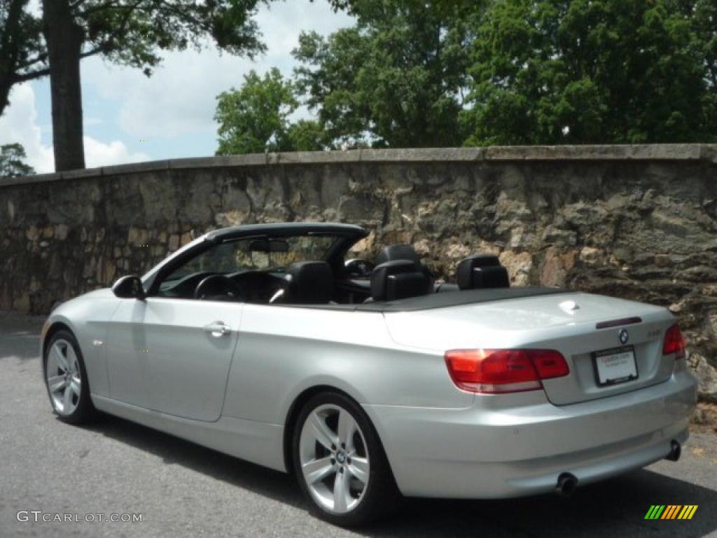 2007 3 Series 335i Convertible - Titanium Silver Metallic / Black photo #17