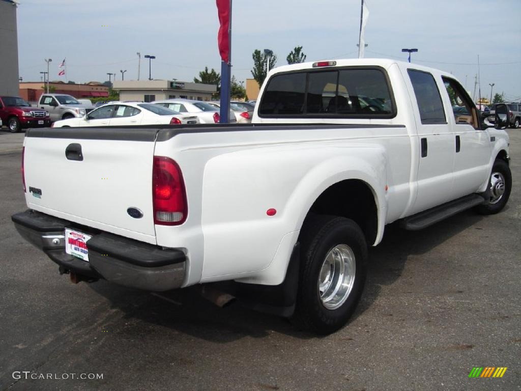 1999 F350 Super Duty Lariat Crew Cab Dually - Oxford White / Camel photo #5