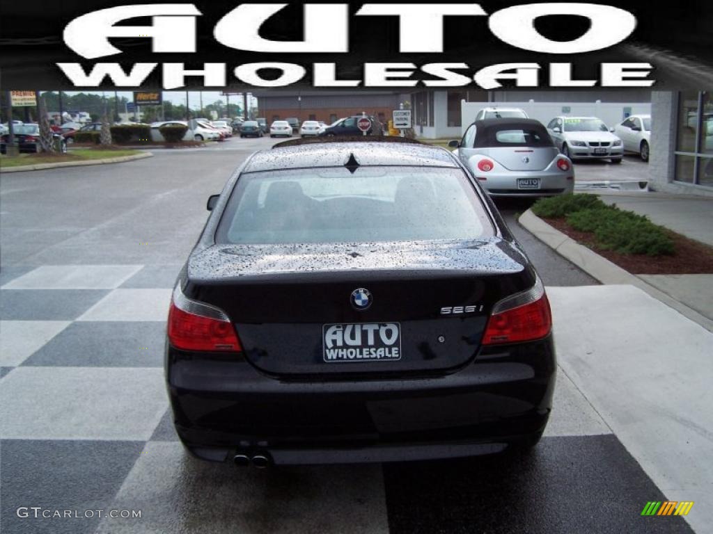 2006 5 Series 525i Sedan - Jet Black / Black photo #3