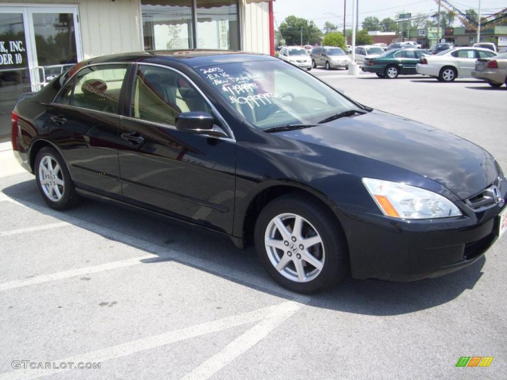 2003 Accord EX V6 Sedan - Nighthawk Black Pearl / Ivory photo #5